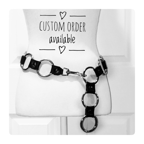 Rings and Rivets Accessories - Genuine Leather "O" ring belt  🖤 Custom orders